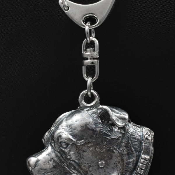 Staffordshire Bull Terrier, porte-clés de chien, porte-clés, en édition limitée, ArtDog