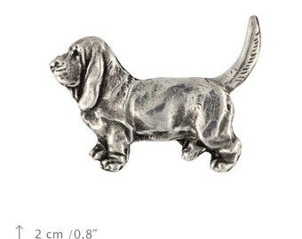 Basset Hound, dog pin, limited edition, ArtDog