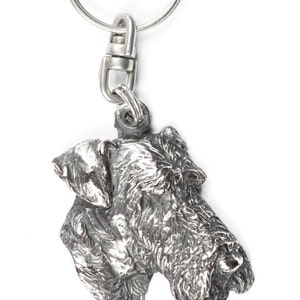 NEW, Airedale Terrier, dog keyring, key holder, limited edition, ArtDog . Dog keyring for dog lovers