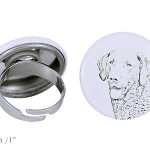 Ring with a dog- Chesapeake Bay retriever