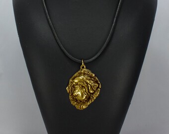Tibetan Mastiff, millesimal fineness 999, dog necklace, limited edition, ArtDog