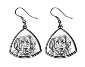 Leonberger - NEW collection of earrings with images of purebred dogs, unique gift