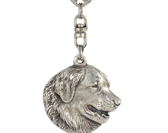 Leonberger, dog keyring, keychain, limited edition, ArtDog . Dog keyring for dog lovers