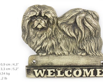 Pekignese, dog welcome, hanging decoration, limited edition, ArtDog