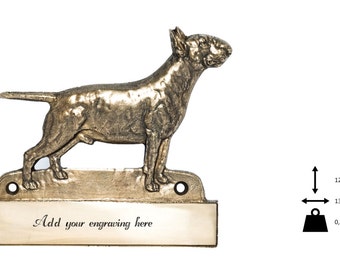 Bullterrier, dog plaque, can be engraved, limited edition, ArtDog