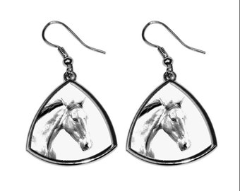 Irish Sport Horse, collection of earrings with images of purebred horses, unique gift. Collection!