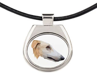Limited Edition Russischer Windhund Halskette ART-DOG Barsoi 