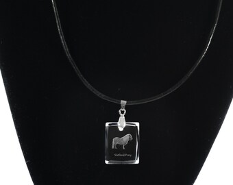 Shetland pony,  Horse Crystal Necklace, Pendant, High Quality, Exceptional Gift, Collection!