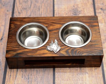 A dog’s bowls with a relief from ARTDOG collection - Great Dane, Deautsche Dogge.