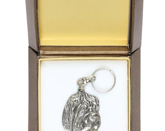 NEW, Shar-Pei, Chinese Shar-Pei, dog keyring, key holder, in casket, limited edition, ArtDog . Dog keyring for dog lovers