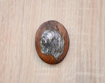 Lhasa Apso, dog show ring clip/number holder, limited edition, ArtDog