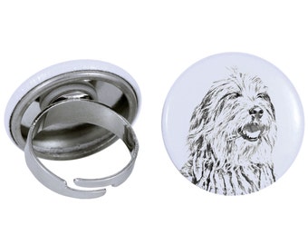 Ring with a dog- Bergamasco Shepherd