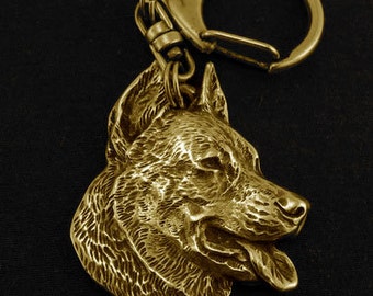 Beauceron, millesimal fineness 999, dog keyring, keychain, limited edition, ArtDog . Dog keyring for dog lovers