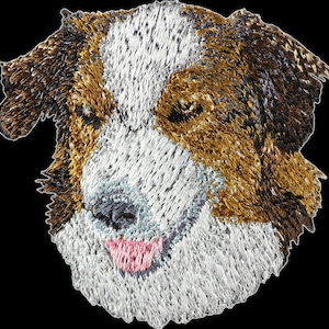Ovejero inglés  - Bordado con una imagen de un perro de raza.