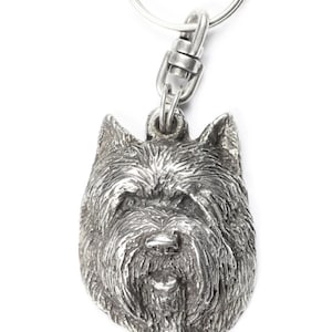 NEW, Cairn Terrier (front), dog keyring, key holder, limited edition, ArtDog . Dog keyring for dog lovers