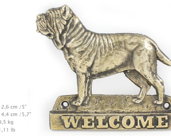 Mastino Neapolitano, dog welcome, hanging decoration, limited edition, ArtDog