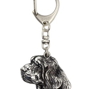 Clumber Spaniel, dog keyring, keychain, limited edition, ArtDog . Dog keyring for dog lovers