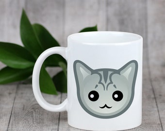 Enjoying a cup with my cat Burmilla  - a mug with a cute cat