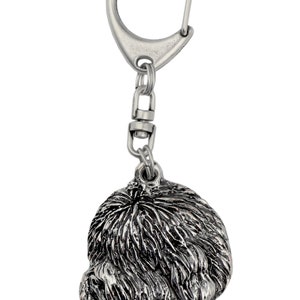 Bobtail, dog keyring, keychain, limited edition, ArtDog . Dog keyring for dog lovers