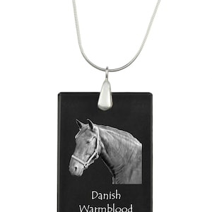 Danish Warmblood,  Horse Crystal Pendant, SIlver Necklace 925, High Quality, Exceptional Gift, Collection!