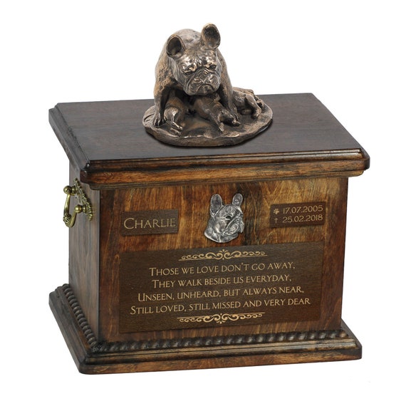 ARTDOG Cremation box Custom urn. relief and inscription Exclusive Urn