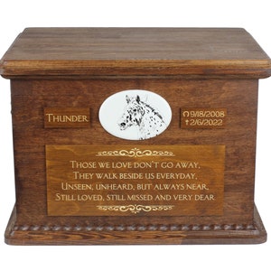 Noriker grote urn voor paardenas, gepersonaliseerd gedenkteken met foto, aangepaste paardenurn, paardengedenkteken, grote urn voor paard