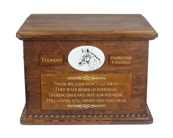 Noriker Big Urn for Horse Ashes, Personalized Memorial with photo, Custom horse urn, Horse Memorial, Big urn for horse