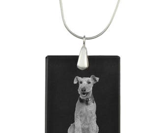 Welsh Terrier,  Dog Crystal Pendant, SIlver Necklace 925, High Quality, Exceptional Gift, Collection!