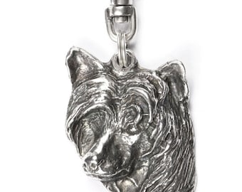 NEW, Chinese Crested Dog, dog keyring, key holder, limited edition, ArtDog . Dog keyring for dog lovers