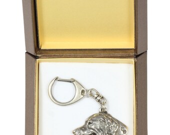 NEW, Dalmatian, dog keyring, key holder, in casket, limited edition, ArtDog . Dog keyring for dog lovers