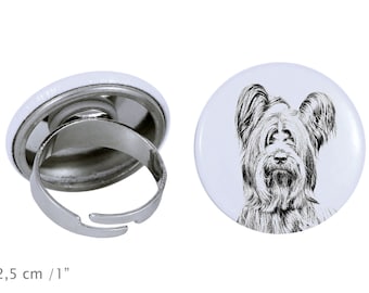 Ring with a dog- Skye terrier