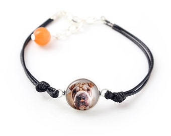 Shar Pei. Bracelet for people who love dogs. Photojewelry. Handmade.