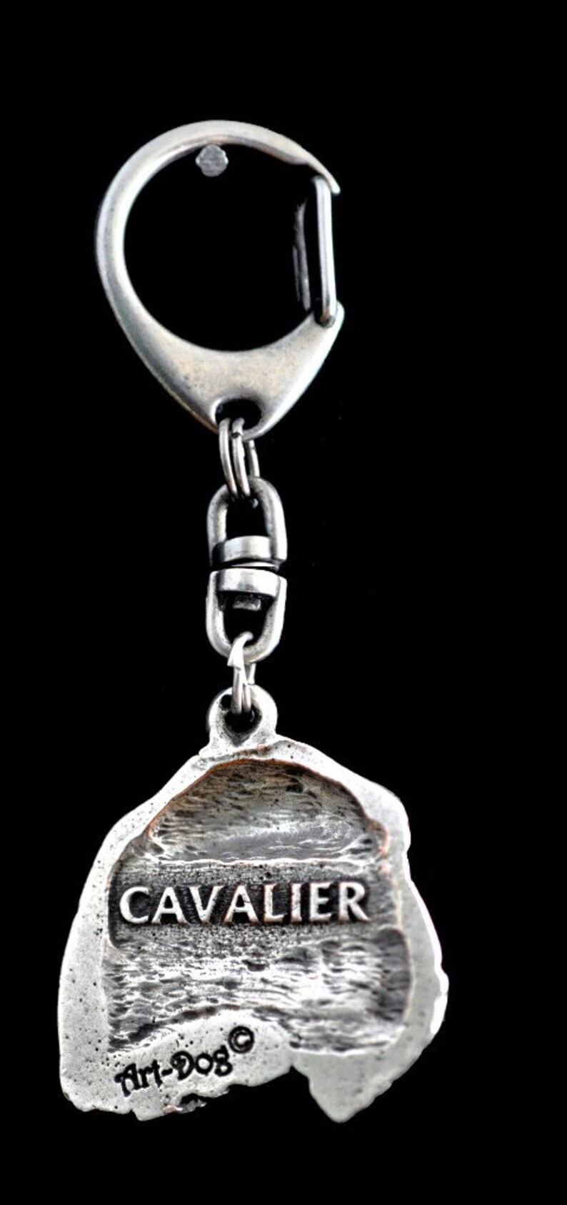 NEW Cavalier Dog Keyring and Necklace in Casket DELUXE Set Etsy
