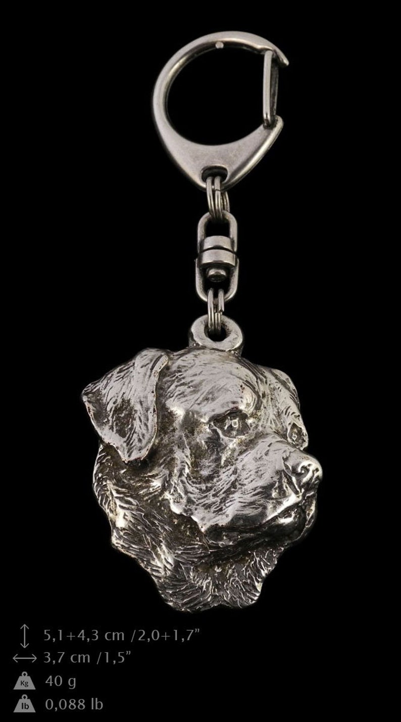 necklace and pin in casket dog keyring ELEGANCE set ArtDog limited edition NEW Rottweiler Dog keyring for dog lovers