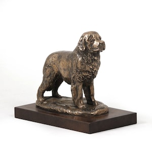 Newfoundland, dog wooden base statue, limited edition, ArtDog