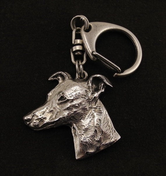 Whippet, dog keyring, keychain, limited edition, ArtDog Dog keyring for  dog lovers