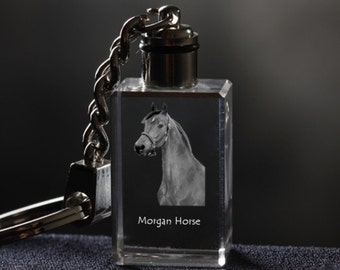 Morgan, Horse Crystal Keyring, Keychain, High Quality, Exceptional Gift