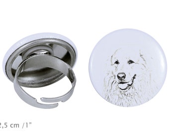 Ring with a dog- Great Pyrenees