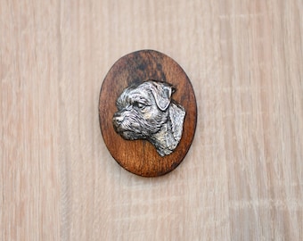 Border Terrier, dog show ring clip/number holder, limited edition, ArtDog