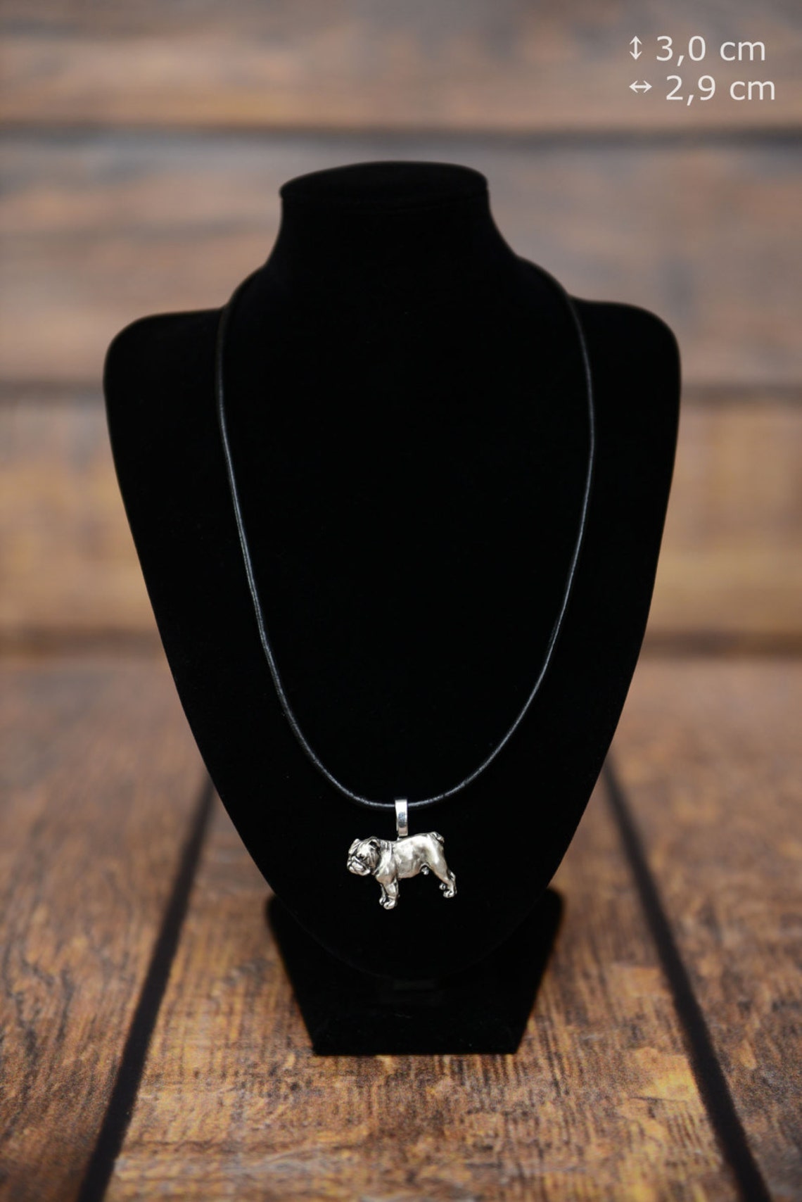 Gold Bulldog Necklace main image 1