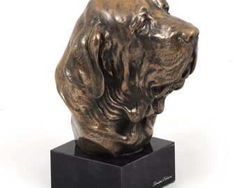 Fila Brasileiro, dog marble statue, limited edition, ArtDog. Made of cold cast bronze. Solid, perfect gift. Limited edition.