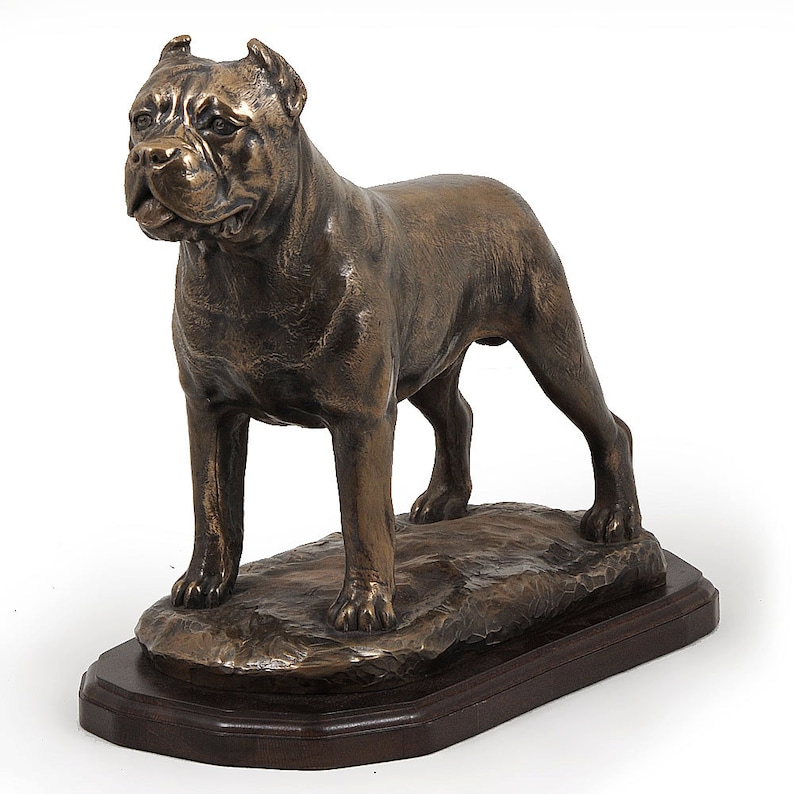Cane Corso Exclusive Dog Woodenbase Statue Limited Edition Etsy