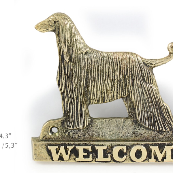 Afghan Hound, chien bienvenu, décoration suspendue, édition limitée, ArtDog