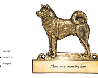 Akita Inu, dog plaque, can be engraved, limited edition, ArtDog