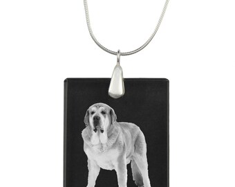 Spanish Mastiff,  Dog Crystal Pendant, SIlver Necklace 925, High Quality, Exceptional Gift, Collection!