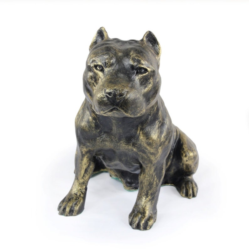 staffordshire bull terrier garden statues