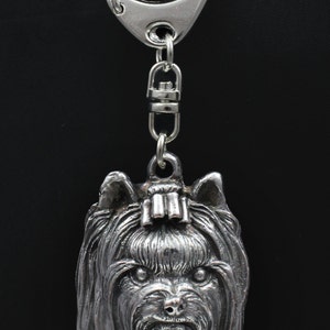 York Terrier, dog keyring, keychain, limited edition, ArtDog . Dog keyring for dog lovers