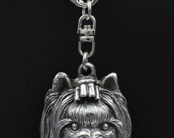 York Terrier, dog keyring, keychain, limited edition, ArtDog . Dog keyring for dog lovers