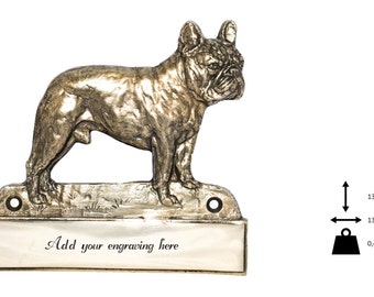 French Bulldog, dog plaque, can be engraved, limited edition, ArtDog