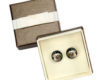 Brussels Griffon. Cufflinks with box for dog lovers. Photo jewellery. Men's jewellery. Handmade